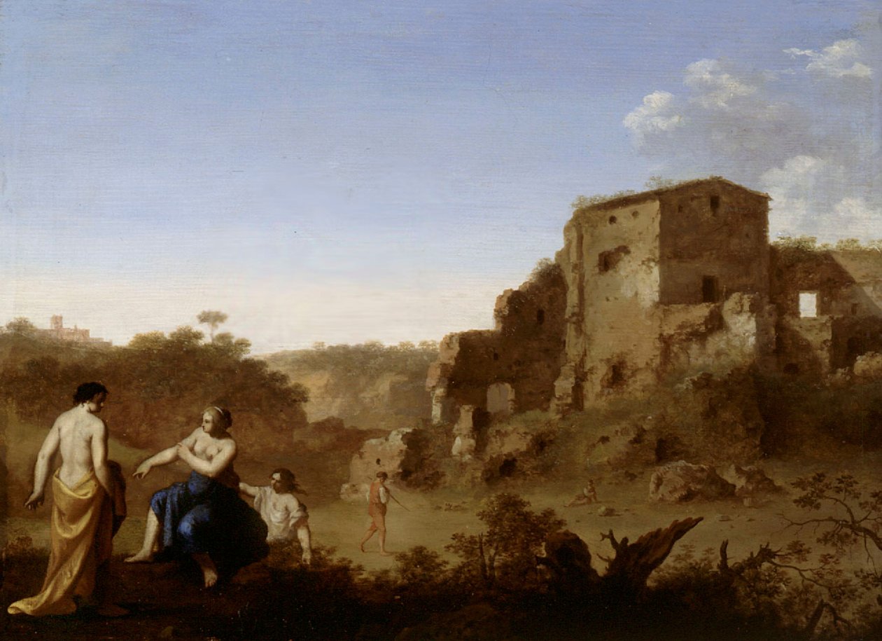 Fürdőző nők alkotó: Cornelis van Poelenburch