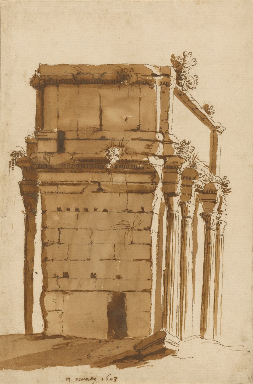 Septimius Severus boltíve, Róma alkotó: Cornelis van Poelenburgh