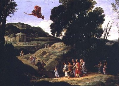 Tivornyázó alkotó: Cornelis van Poelenburgh or Poelenburch