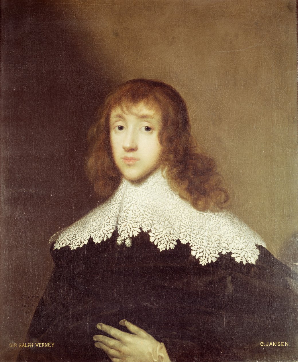 Sir Ralph Verney portréja (1613-96) alkotó: Cornelius Janssen van Ceulen