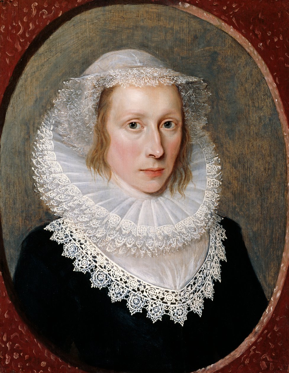 Egy hölgy portréja, 1620 körül alkotó: Cornelius Janssen van Ceulen
