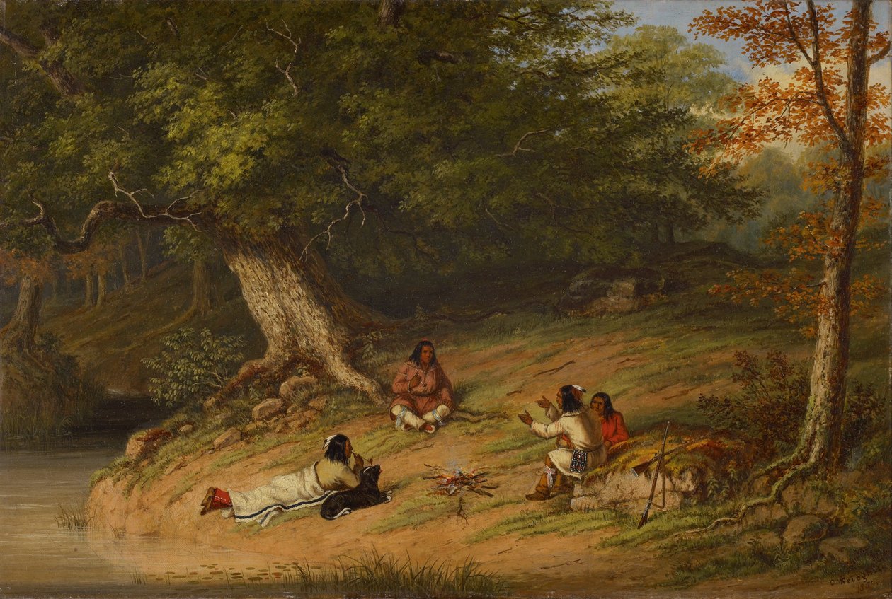 Déli pihenő alkotó: Cornelius Krieghoff