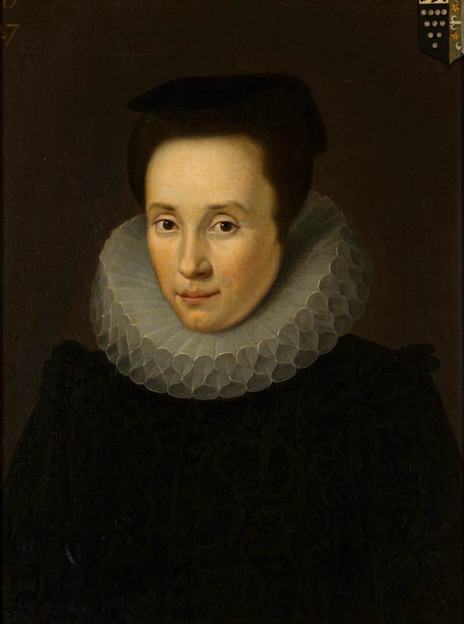 Elizabeth Helyar portréja, Mrs. John Bridgeman (1586-1636), 1610-36 körül (olaj, vászon) alkotó: Cornelius (attr. to) Janssen van Ceulen