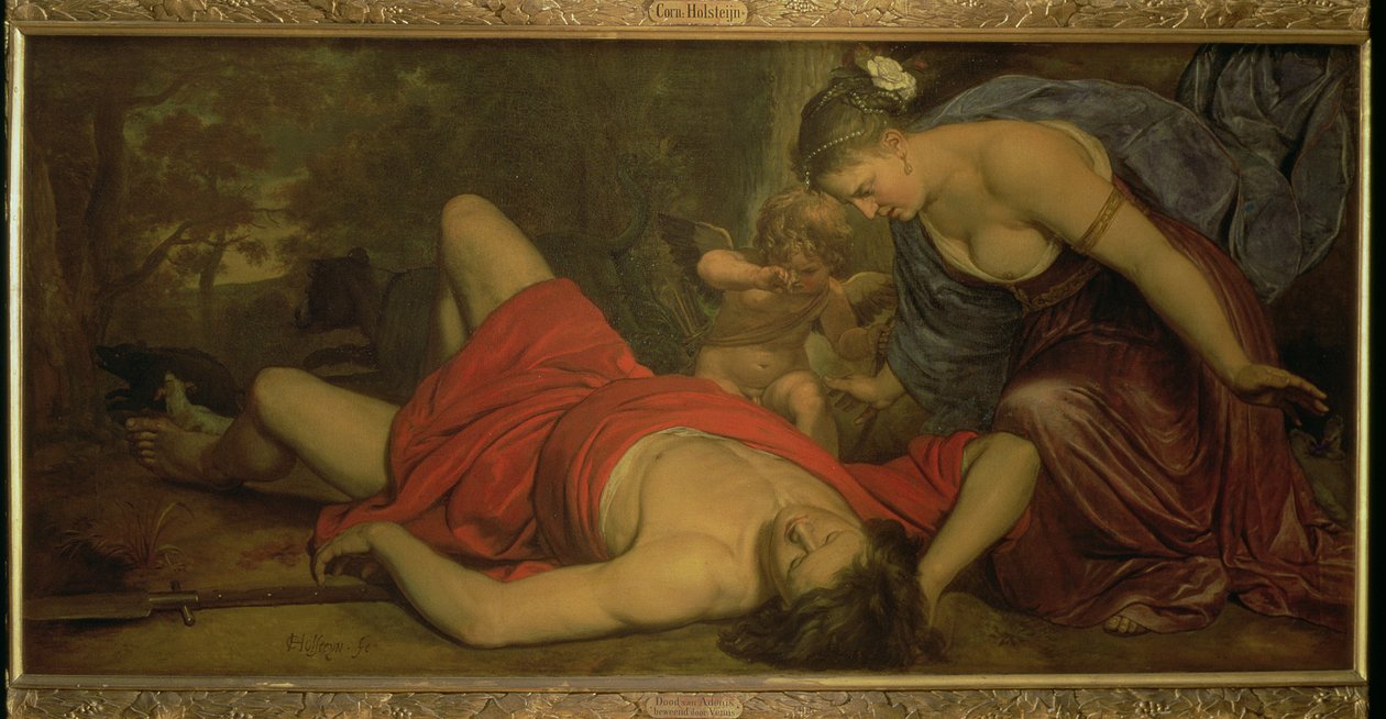 Adonis halálát síró Vénusz (olaj, vászon) alkotó: Cornelius Holsteyn