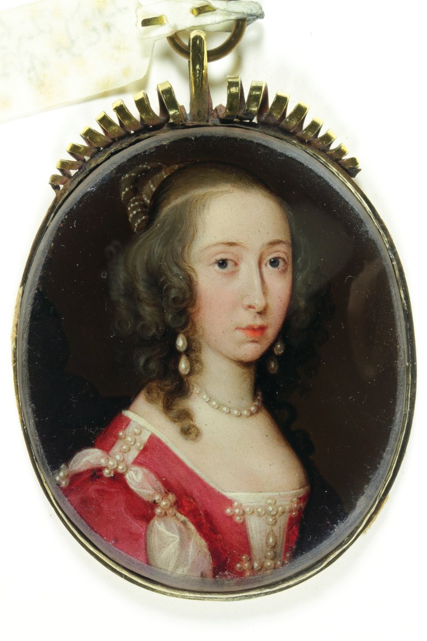Lady Elizabeth Cavendish, Bridgewater grófnője (zománc) alkotó: Cornelius I Johnson