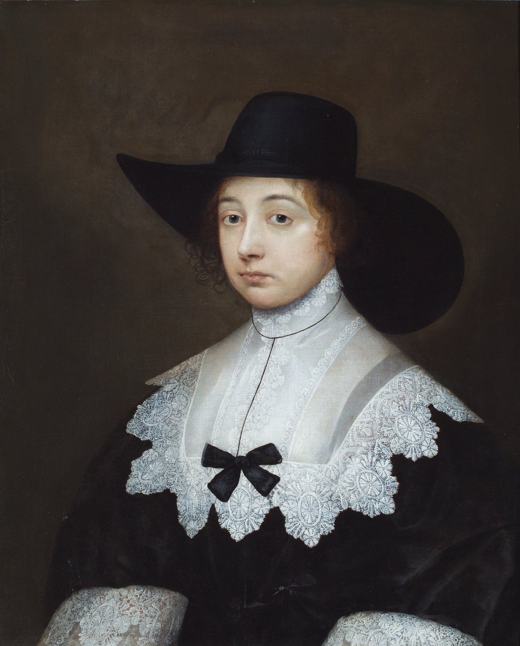 Dorothy Sydney, Leicester grófnő portréja (olajfestmény) alkotó: Cornelius I Johnson