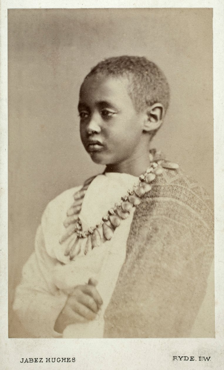 Alamayu herceg, II. Theodor császár fia, Ryde, Anglia, 1868 (albumnyomat) alkotó: Cornelius Jabez Hughes
