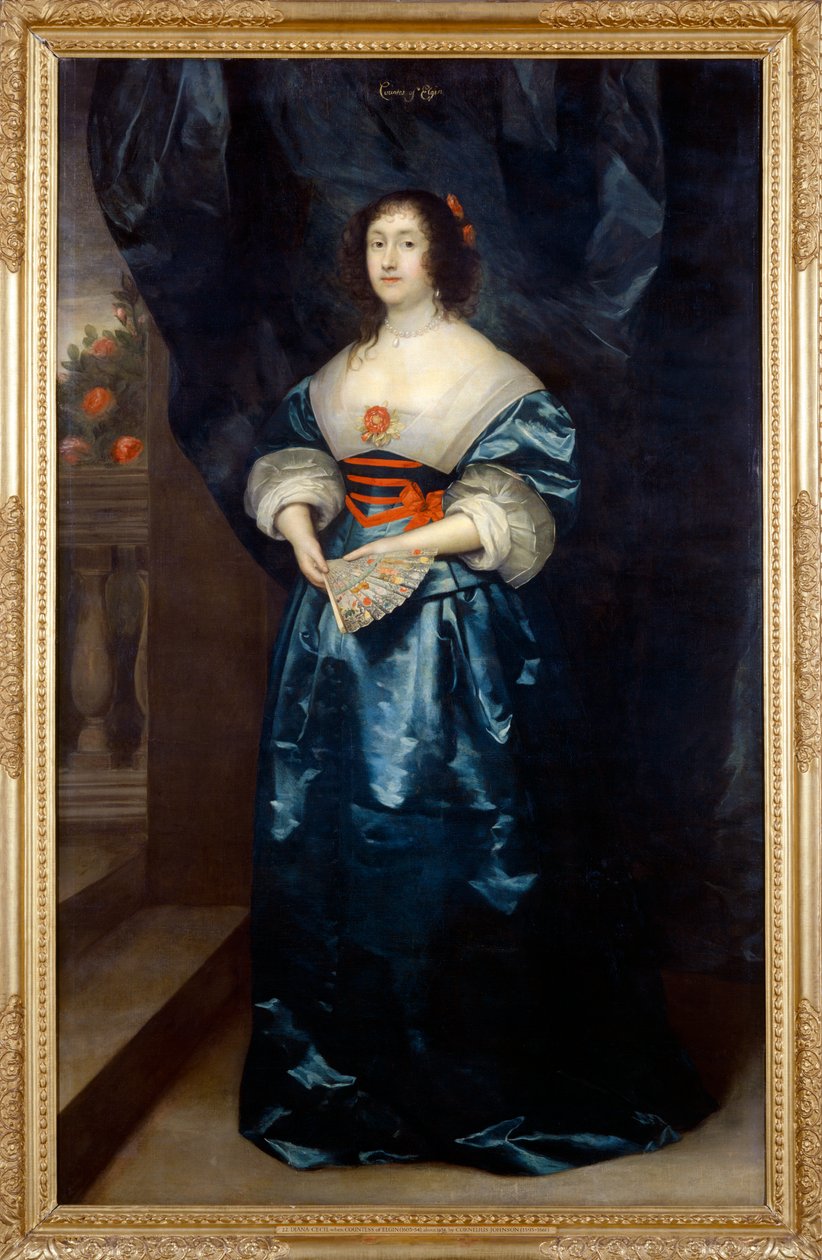 Diana Cecil 1638 körül (olaj, vászon) alkotó: Cornelius Janssen van Ceulen