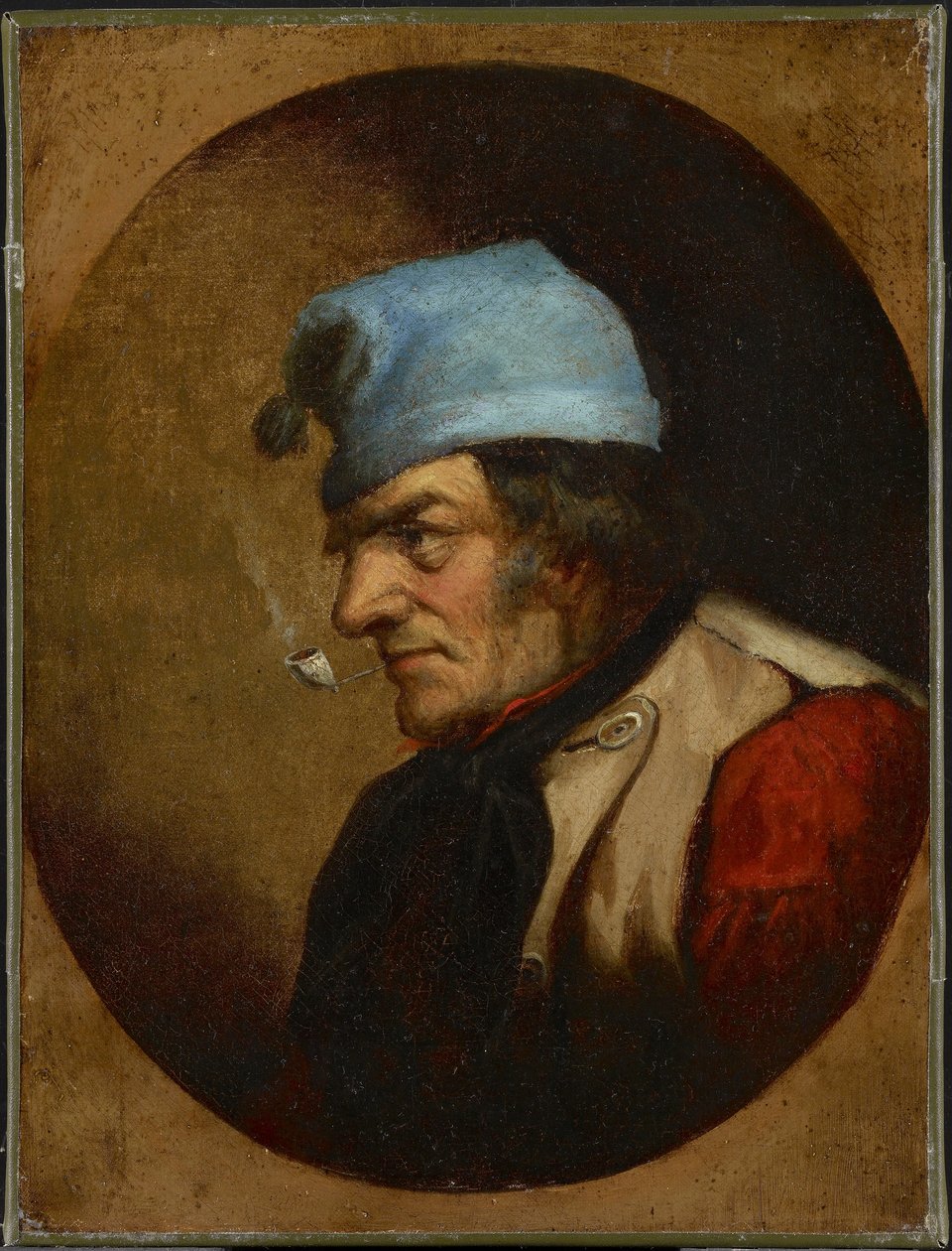 Lakóhely Blue Tuque-val és pipával, 1855 körül (olaj, vászon) alkotó: Cornelius Krieghoff