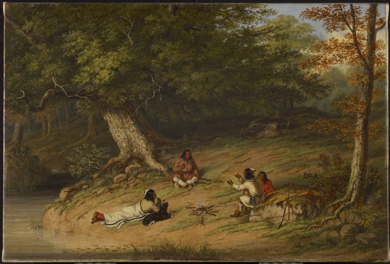 Déli pihenő alkotó: Cornelius Krieghoff