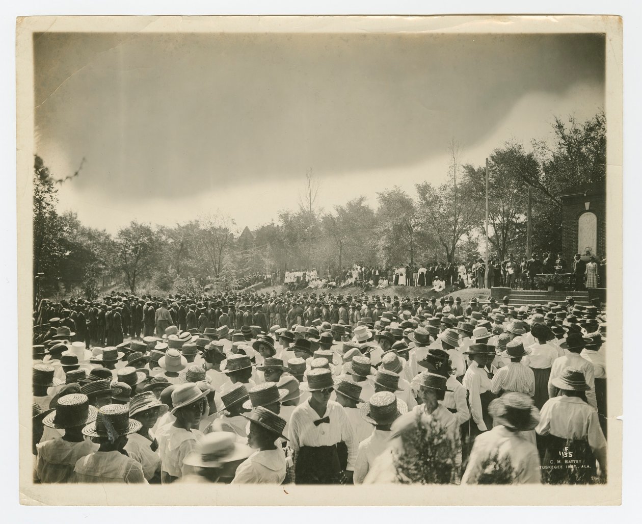 Érettségi a Tuskegee Intézetben, 1916-18 körül (fekete-fehér fotó) alkotó: Cornelius Marion Battey