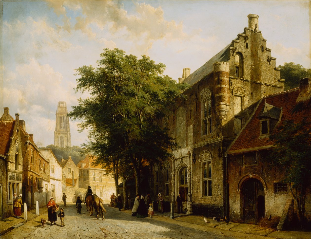 Martin van Rossum admirális háza Zaltbommelben alkotó: Cornelius Springer