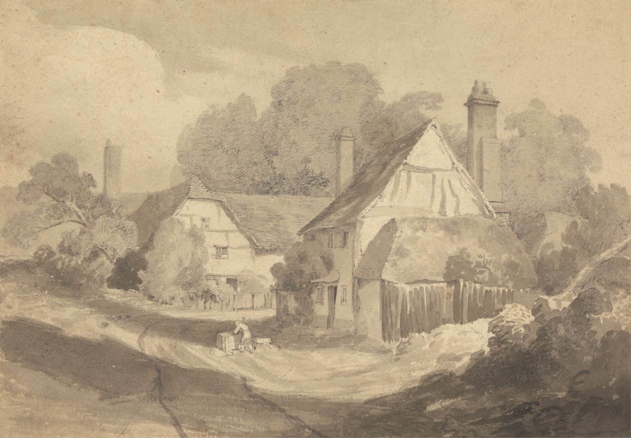Víkendházak Letherhead Surrey-ben alkotó: Cornelius Varley
