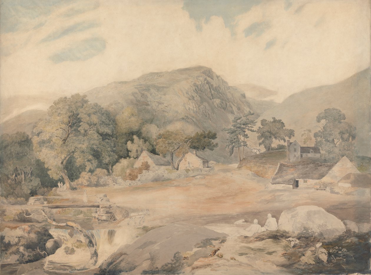 Kilátás Tal-y-Llyn közelében alkotó: Cornelius Varley