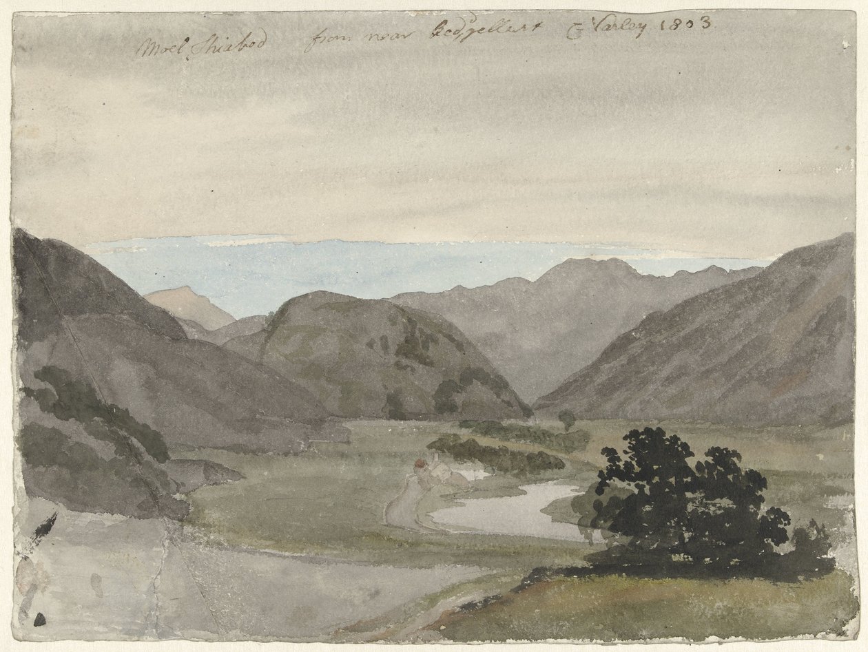 Moel Siabod kilátása Beddgelertből, Észak-Walesből Moel Siabod kilátása Beddgelertből, Észak-Walesből alkotó: Cornelius Varley