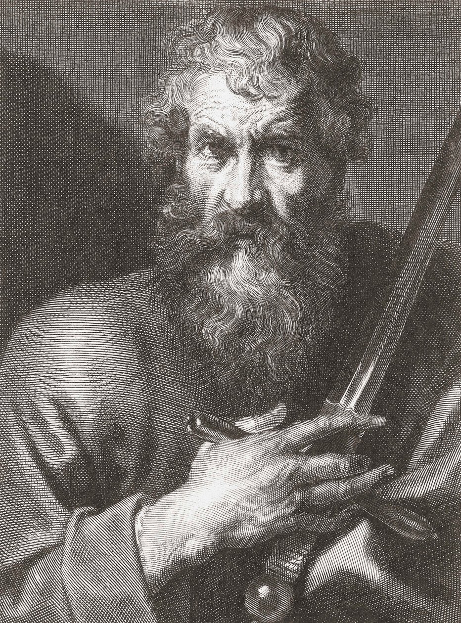 Pál apostol. Portré. alkotó: Cornelius van Caukercken