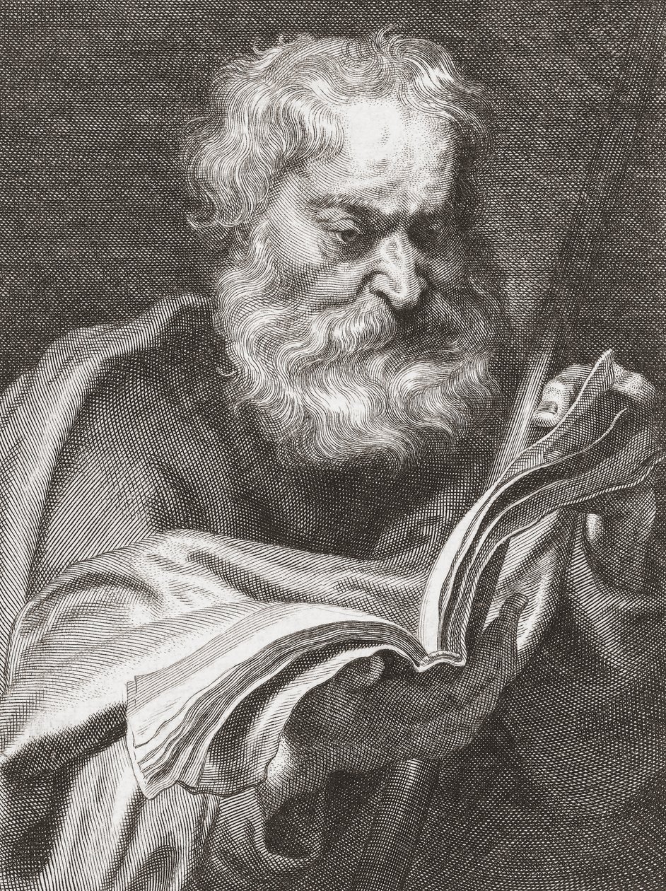 Tamás apostol, Kételkedő Tamás, arckép. alkotó: Cornelius van Caukercken