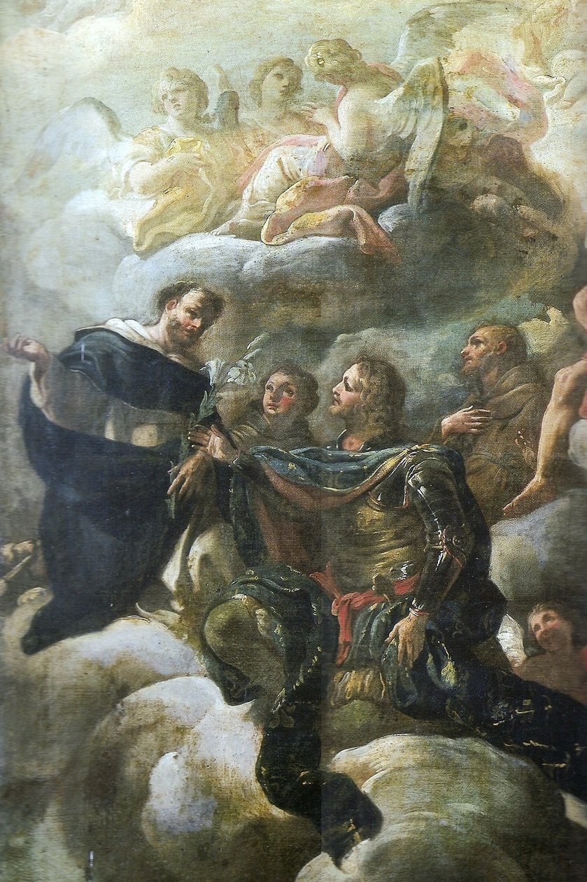 A São Nicolau Lorenese -i apoteózis részlete alkotó: Corrado Giaquinto