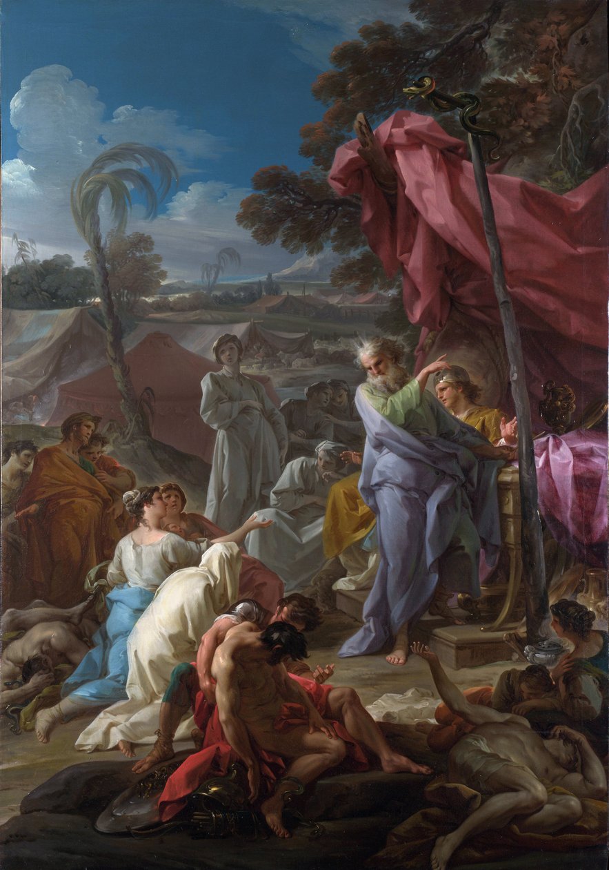 Corrado Giaquinto (1703-1766) ""The Brazen Serpent"" festménye, 1744 London National Gallery alkotó: Corrado Giacquinto