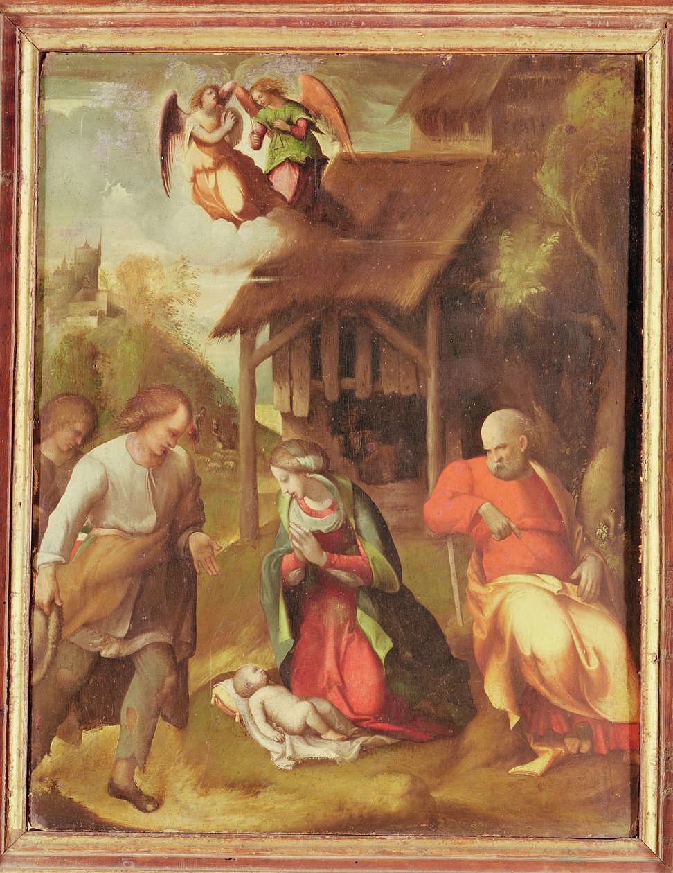 Pásztorok imádása, 1516 alkotó: Antonio da Correggio