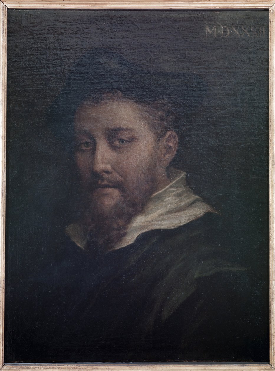 Feltehetően a művész portréja, 1532 alkotó: Antonio da Correggio