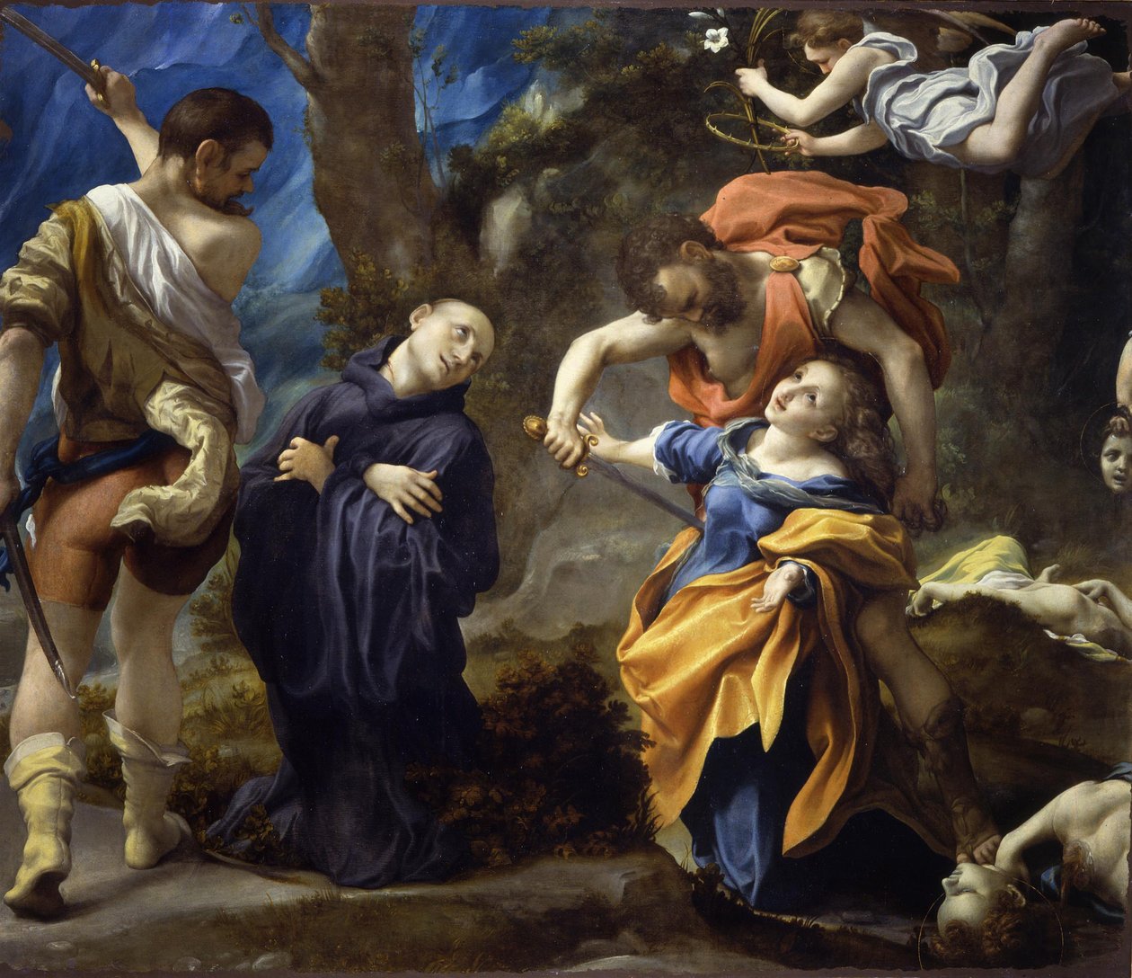 Placidus, Flavia Domitilla, Eutychius és Victorinus szentek mártíromsága, 1525 alkotó: Correggio