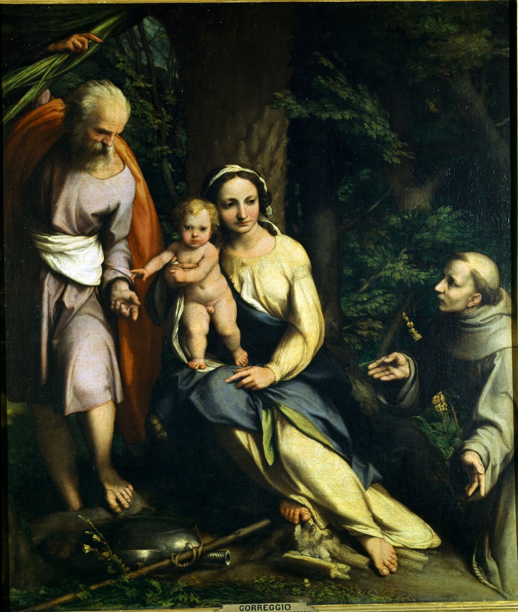 Pihenjen az egyiptomi repülésen alkotó: Correggio