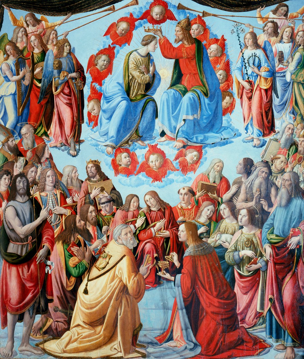 Szűz koronázása alkotó: Cosimo Rosselli