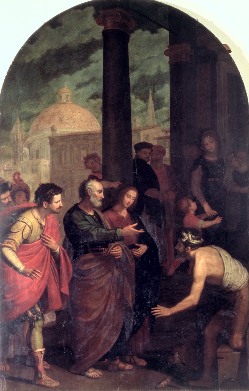 Szent Péter és Szent János nyomorék gyógyítása alkotó: Cosimo Gamberucci or Gambaruccio