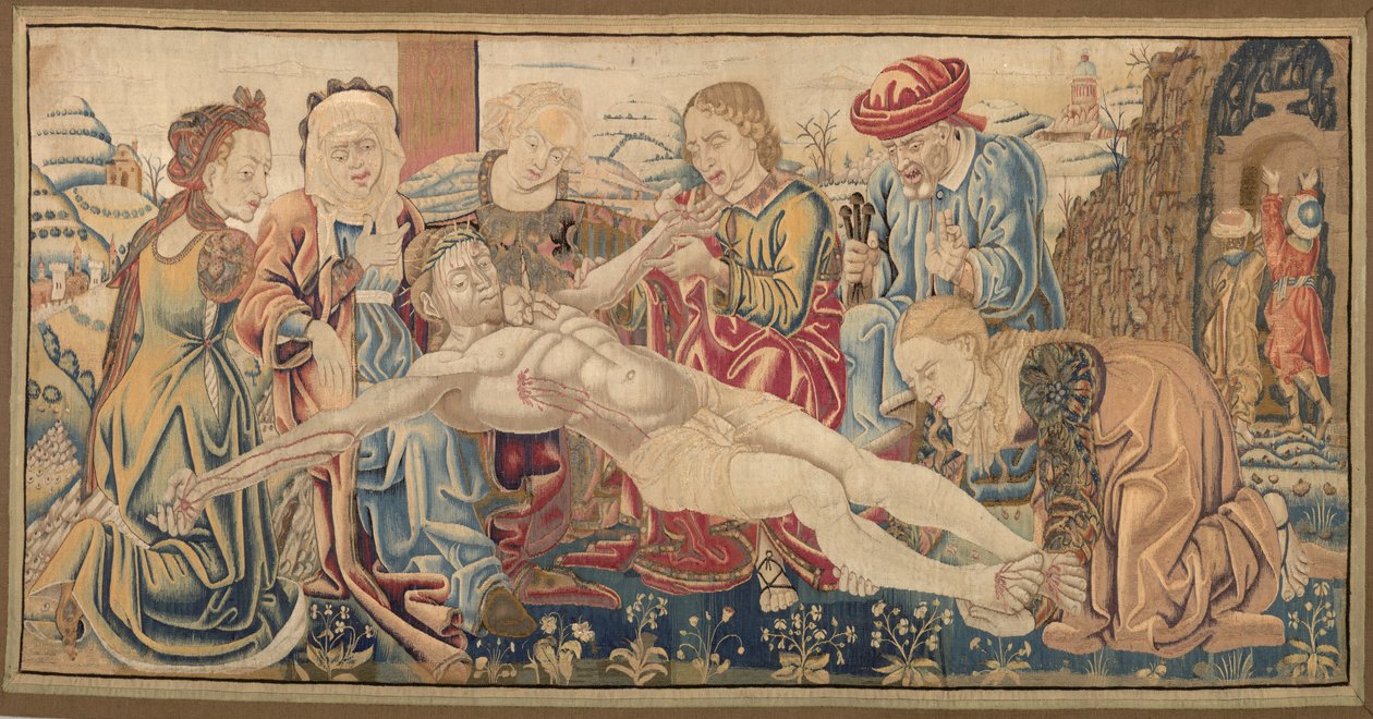 Oltárfrontális siralommal, c. 1474. alkotó: Cosimo Tura