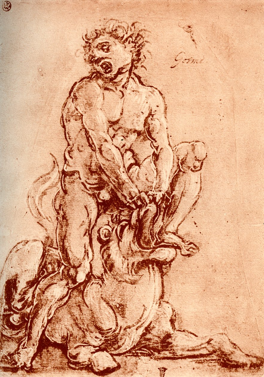 Herkules megöli az oroszlánt, 1913 alkotó: Cosimo Tura
