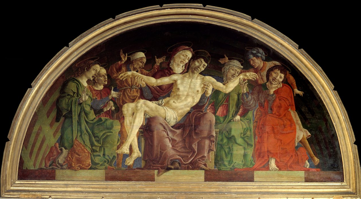 La pieta Detrempe sur bois – Cosimo Tura (Cosimo alkotó: Cosimo Tura