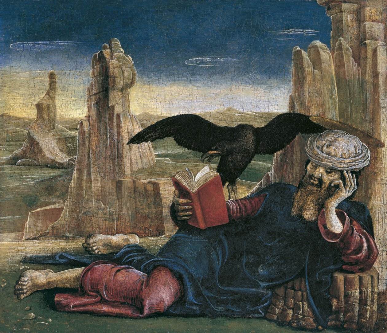 Szent János evangélista Patmoszon alkotó: Cosimo Tura