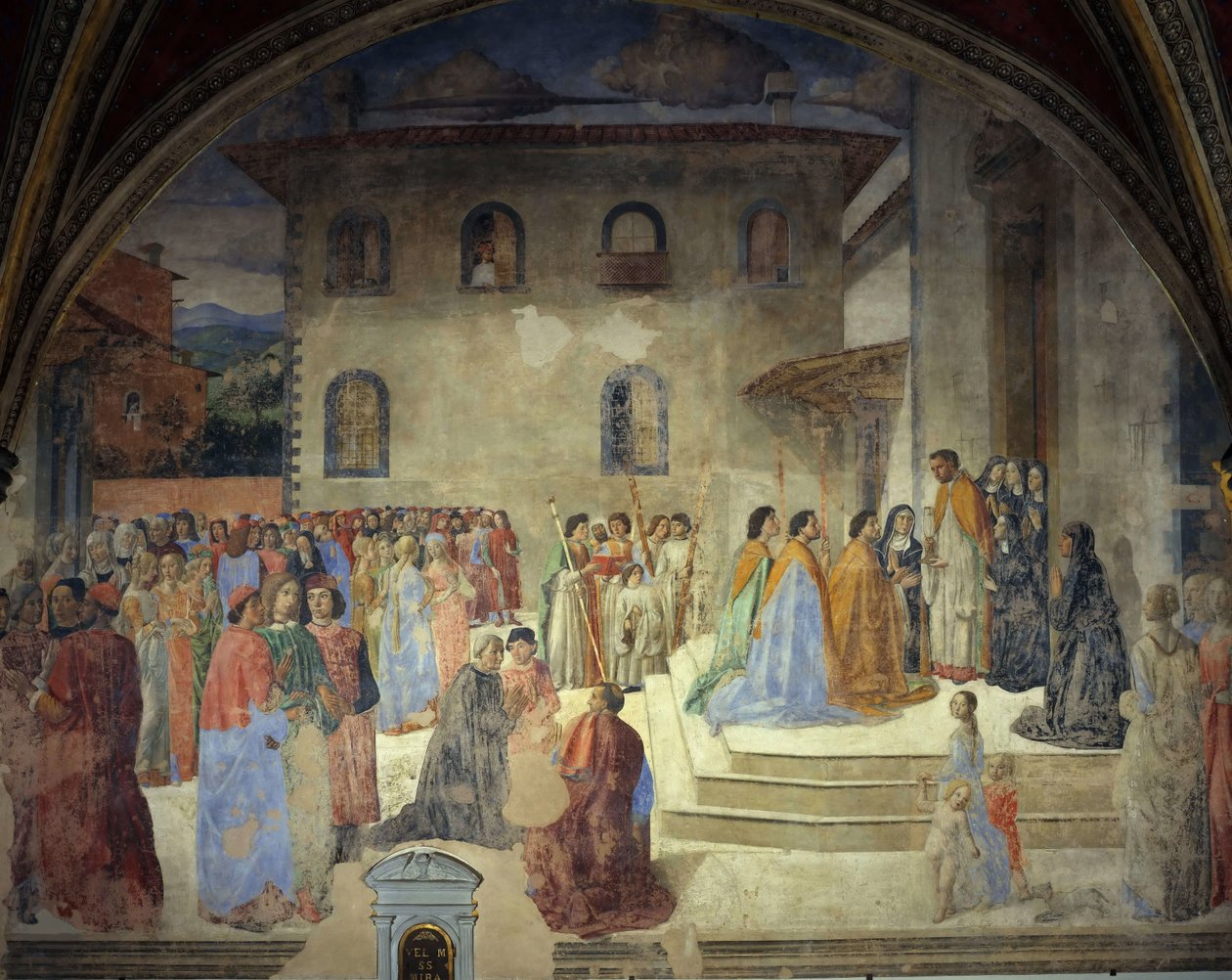 A szentségi csoda, 1484-1486. alkotó: Cosimo di Lorenzo Rosselli