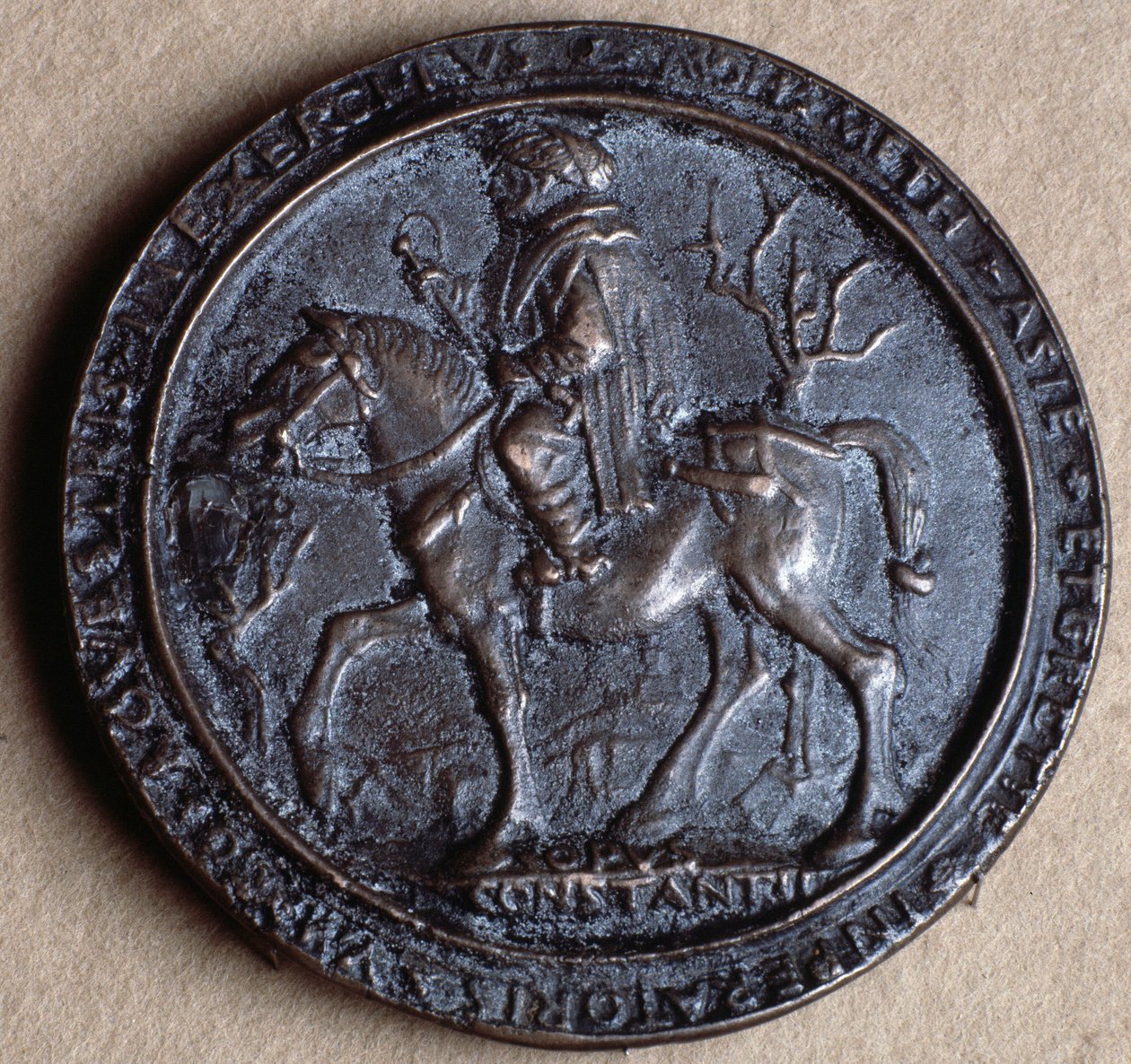 Mehmet II, a Hódító (bronzérem alkotó: Costanzo da Ferrara