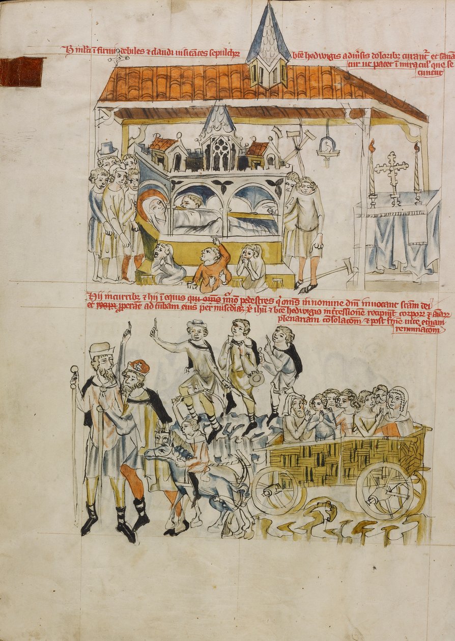 Az áldott Hedwig élete alkotó: Court workshop of Duke Ludwig I of Liegnitz and Brieg