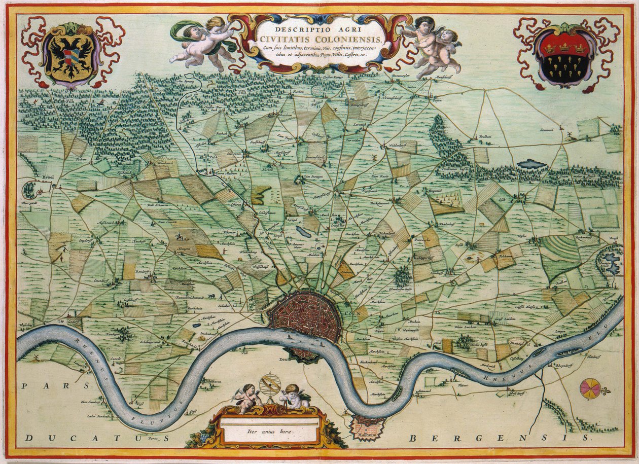 Köln - térkép alkotó: Johannes and Mortier, Cornelis Covens
