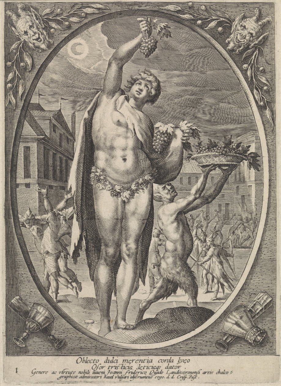 Bacchus Bacchus, Venus en Ceres (sorozat címe) alkotó: Crispijn van de Passe (I)
