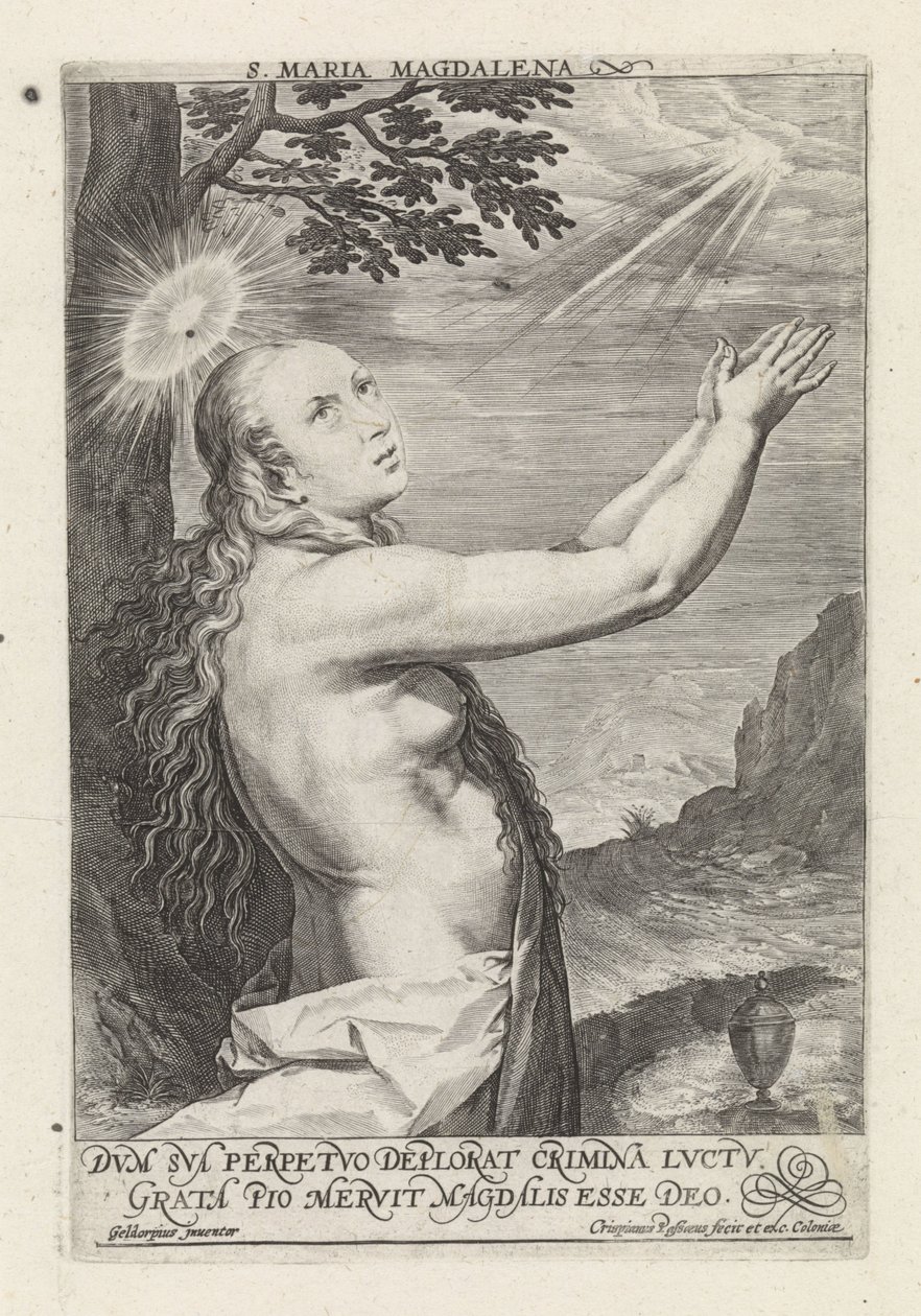 Írta: boetvaardige Maria Magdalena alkotó: Crispijn van de Passe (I)
