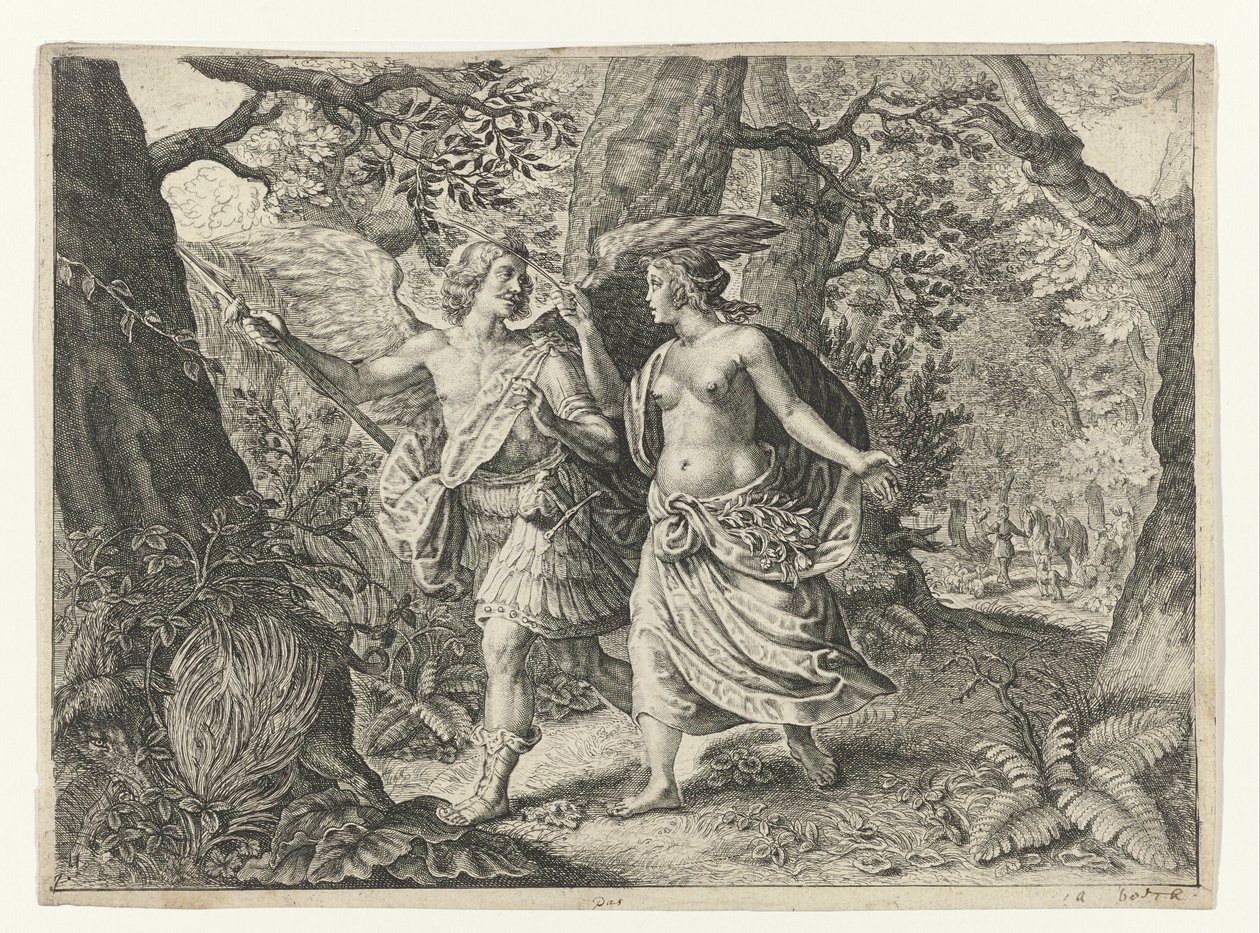 Circe harkályt csinál Picust Ovidius metamorfózisai (sorozat címe) alkotó: Crispijn van de Passe (II) (after)