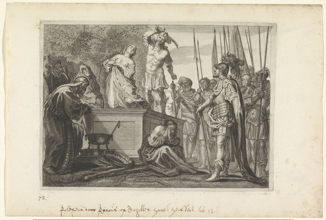 Ajánlat van Polyxena Metamorfosen van Ovidius (sorozat címe) alkotó: Crispijn van de Passe (II)