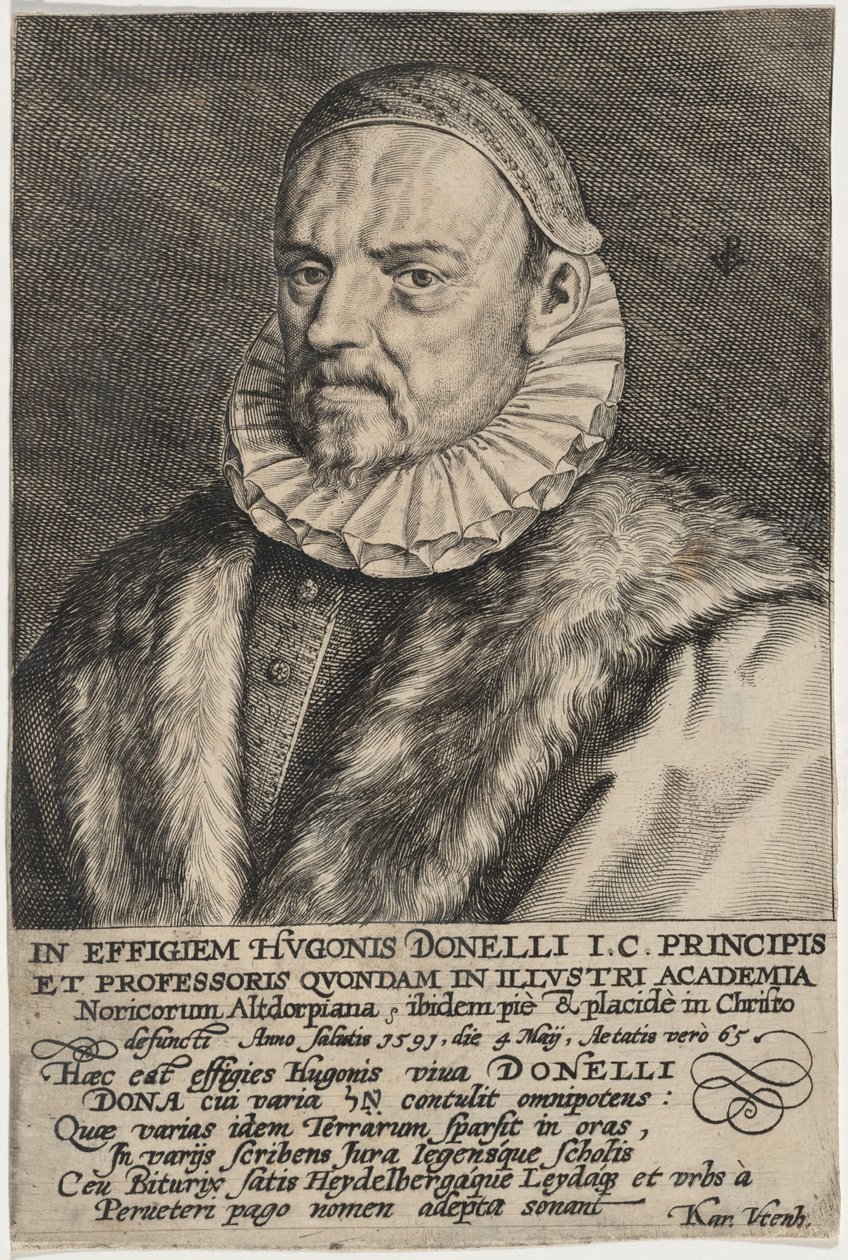 Hugo Donellus alkotó: Crispijn van de Passe I