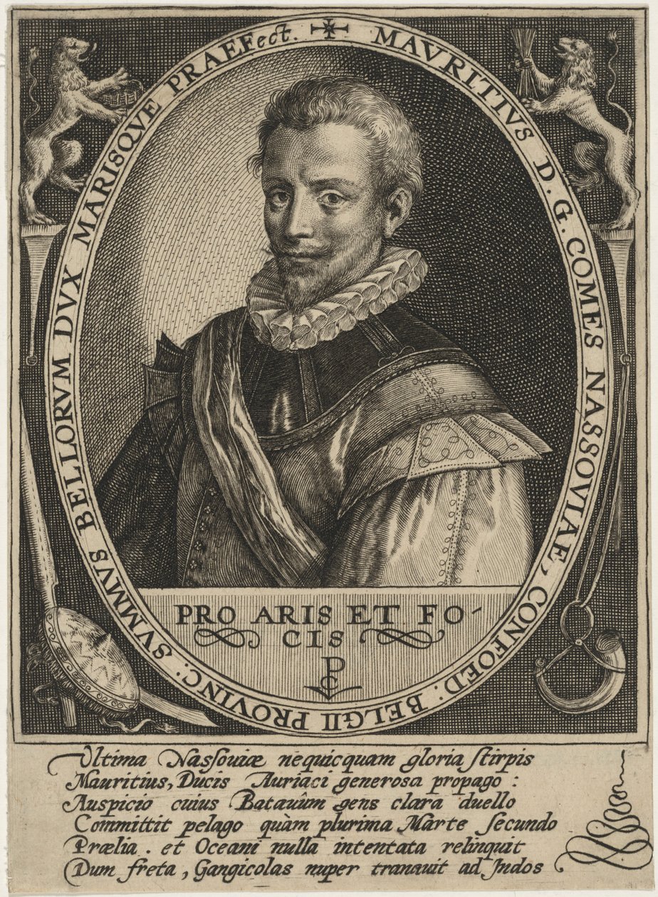 Maurice von Nassau, Orániai herceg alkotó: Crispijn van de Passe I