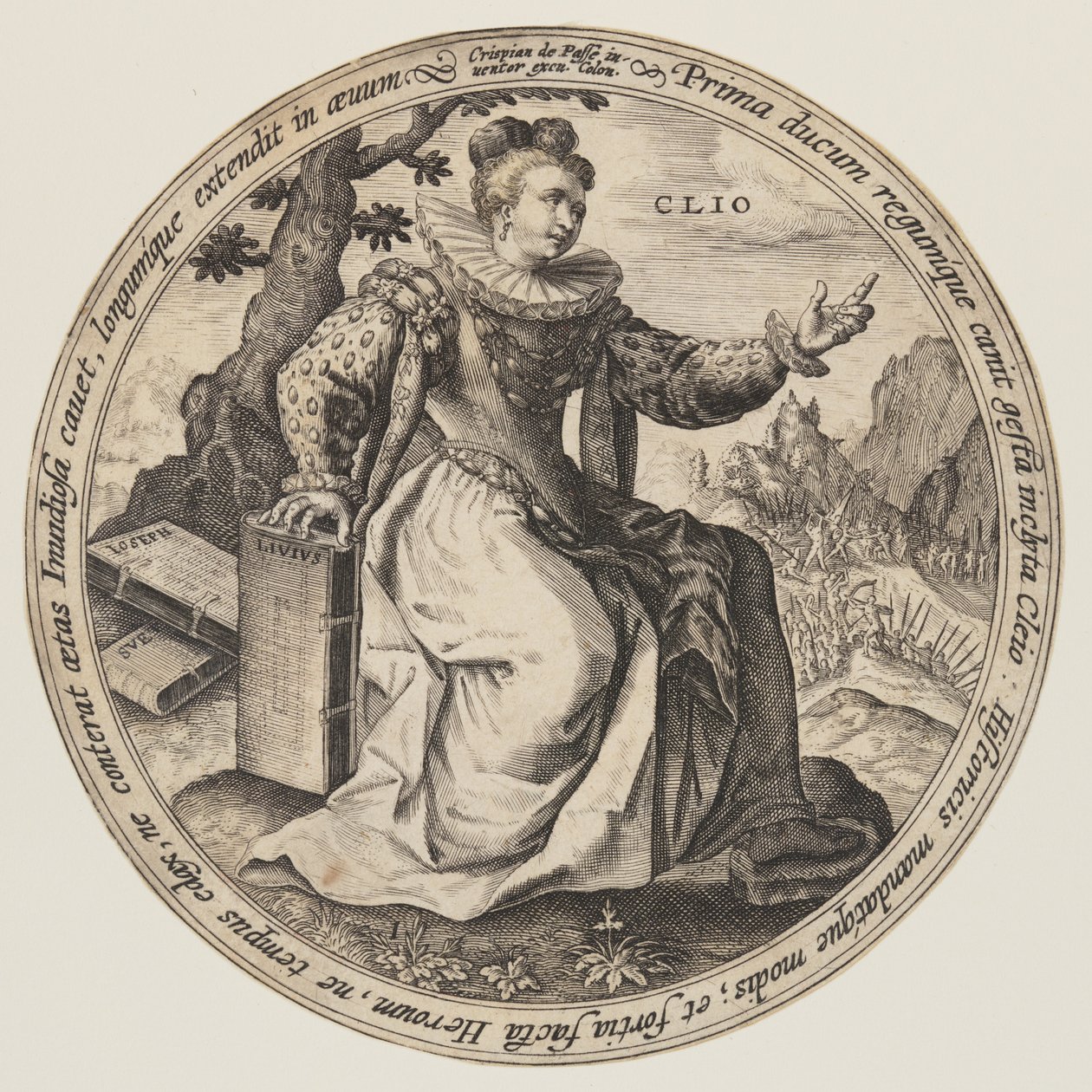 Thalia, a Múzsákból alkotó: Crispijn van de Passe I