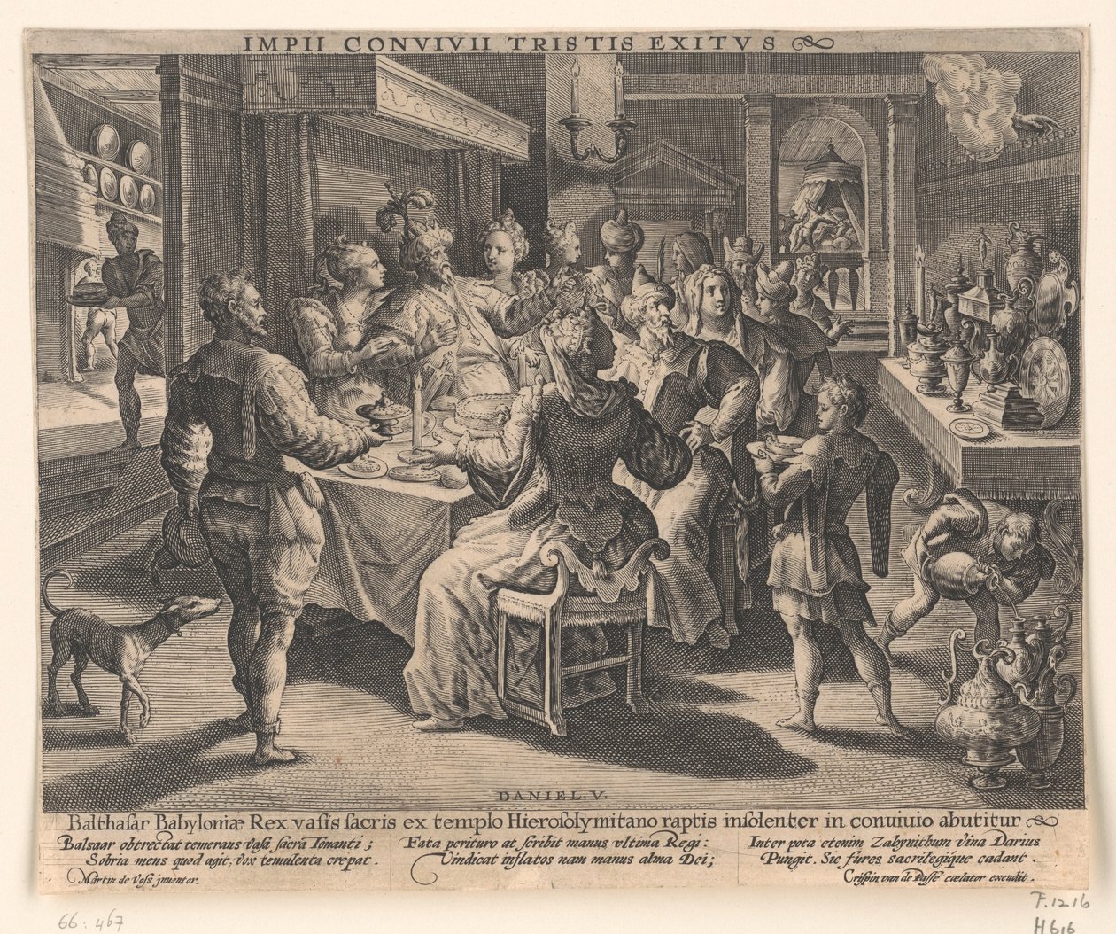 Belsazár lakomája alkotó: Crispijn van de Passe the Elder