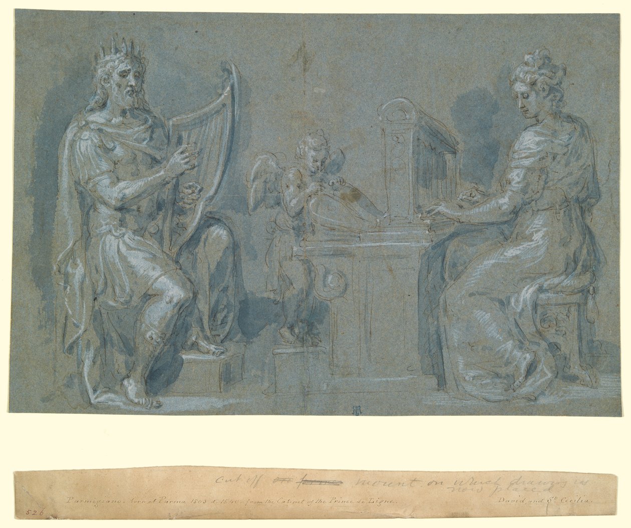 Dávid és Szent Cecília alkotó: Crispin van den Broeck
