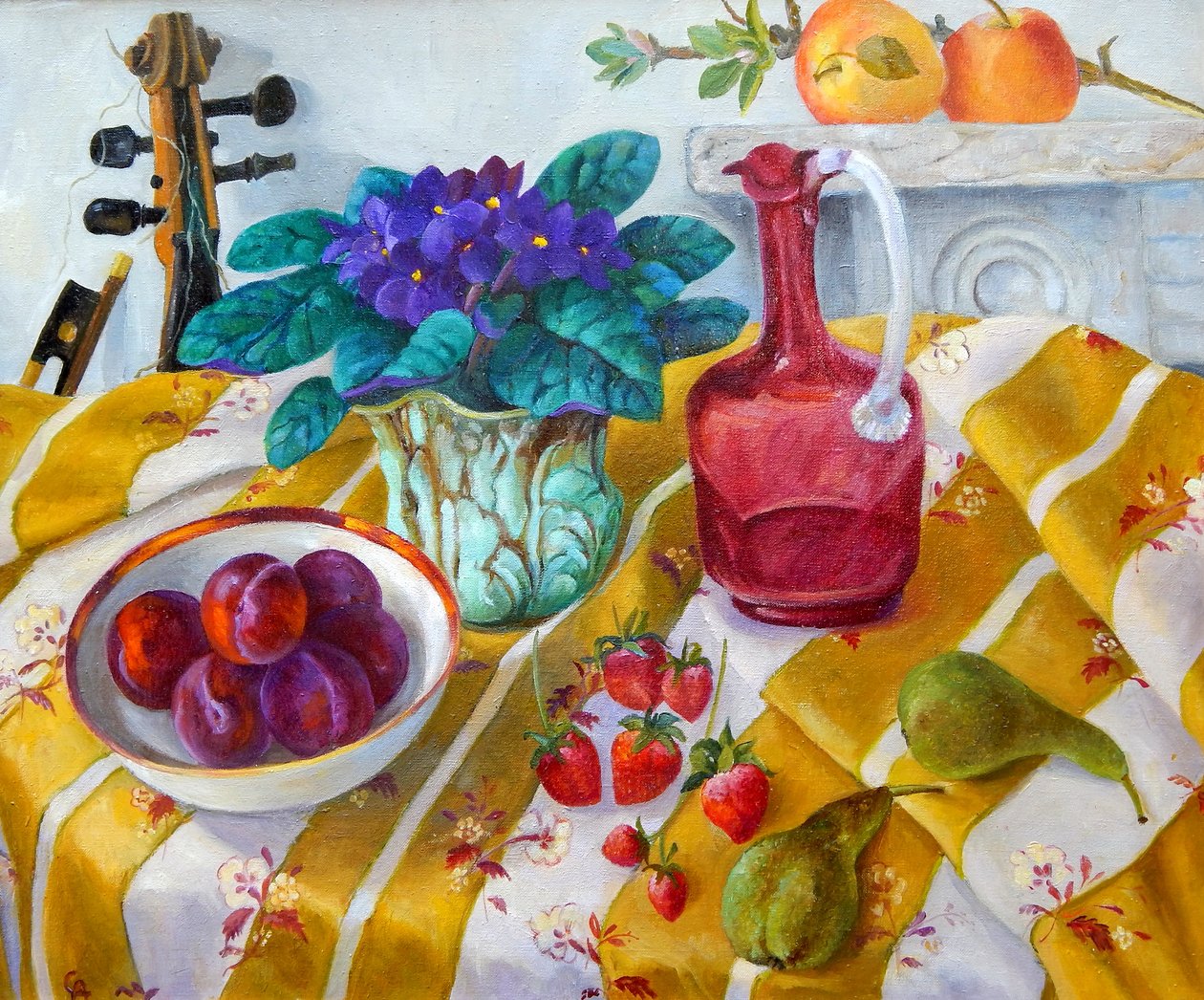 Afrikai ibolya, 2012, (50x60) alkotó: Cristiana Angelini