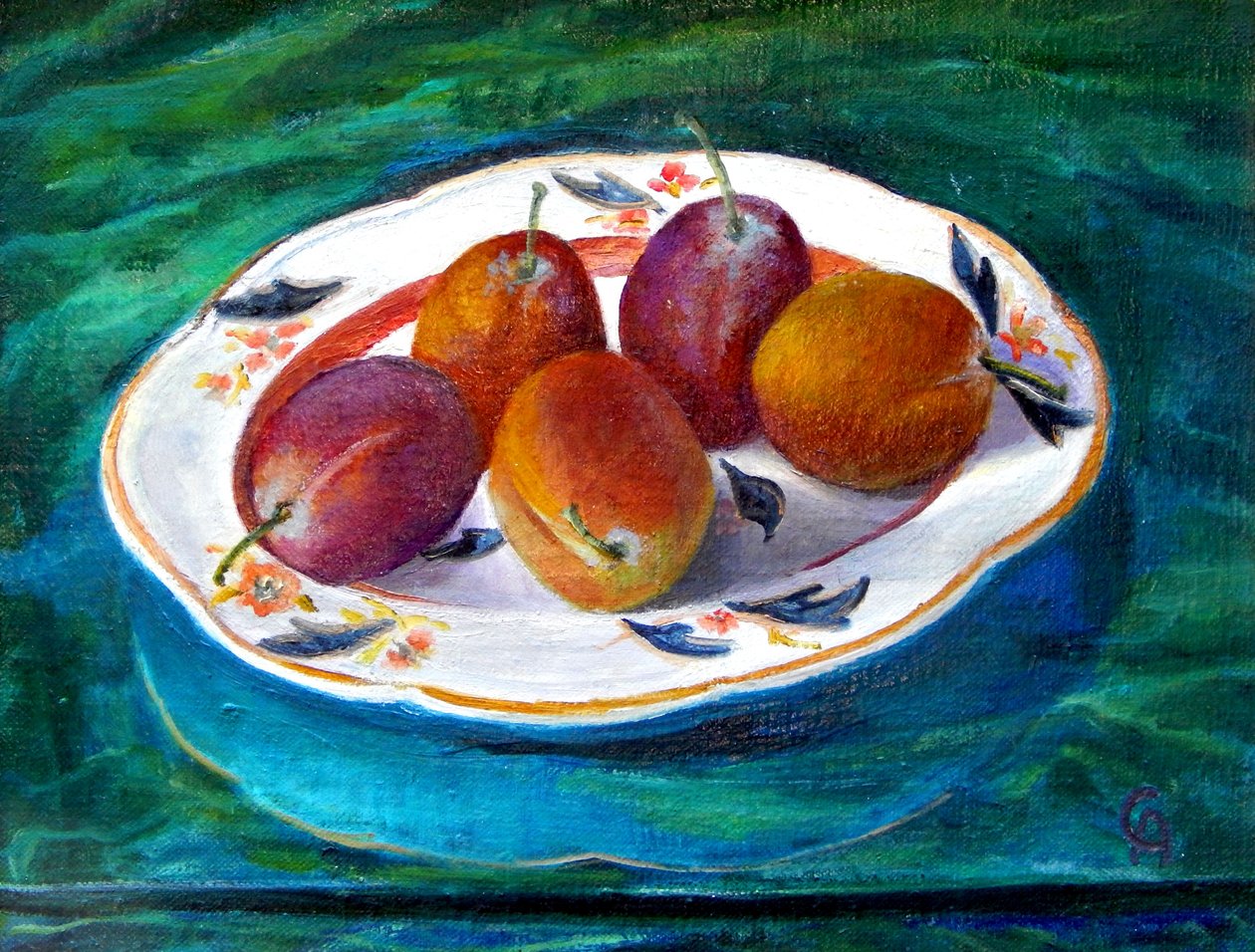 Gyümölcs egy Staffordshire-i ételen, 2013 alkotó: Cristiana Angelini