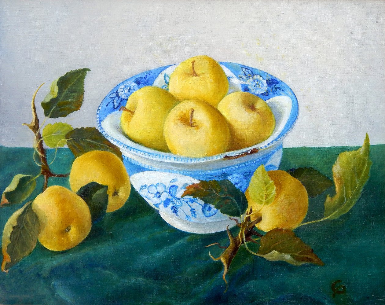 Alma kék tálban, 2014 alkotó: Cristiana Angelini