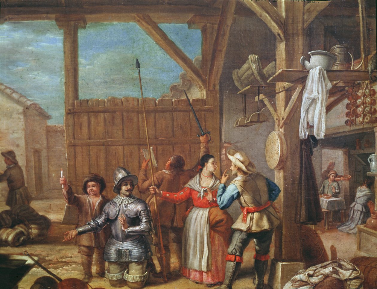 Don Quijote a lovag páncéljában alkotó: Cristobal Valero